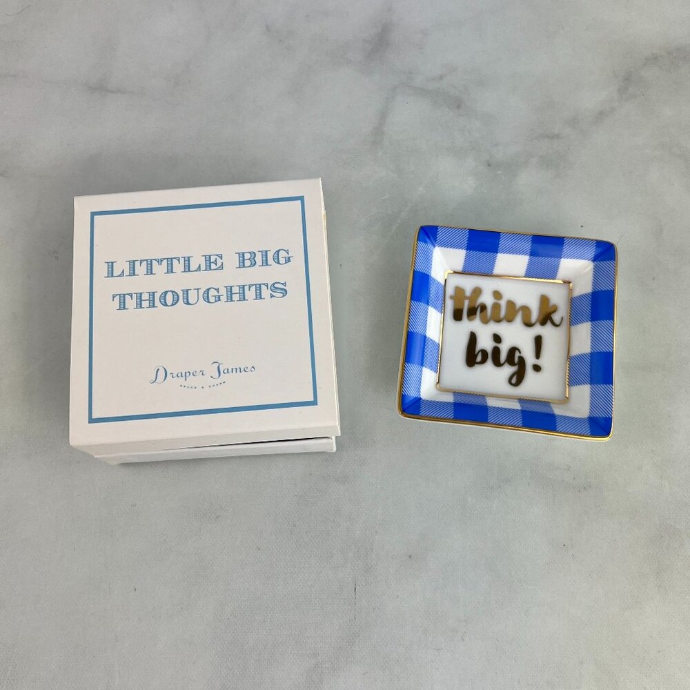 Draper James Little Big Thoughts Think Big! Trinket Tray